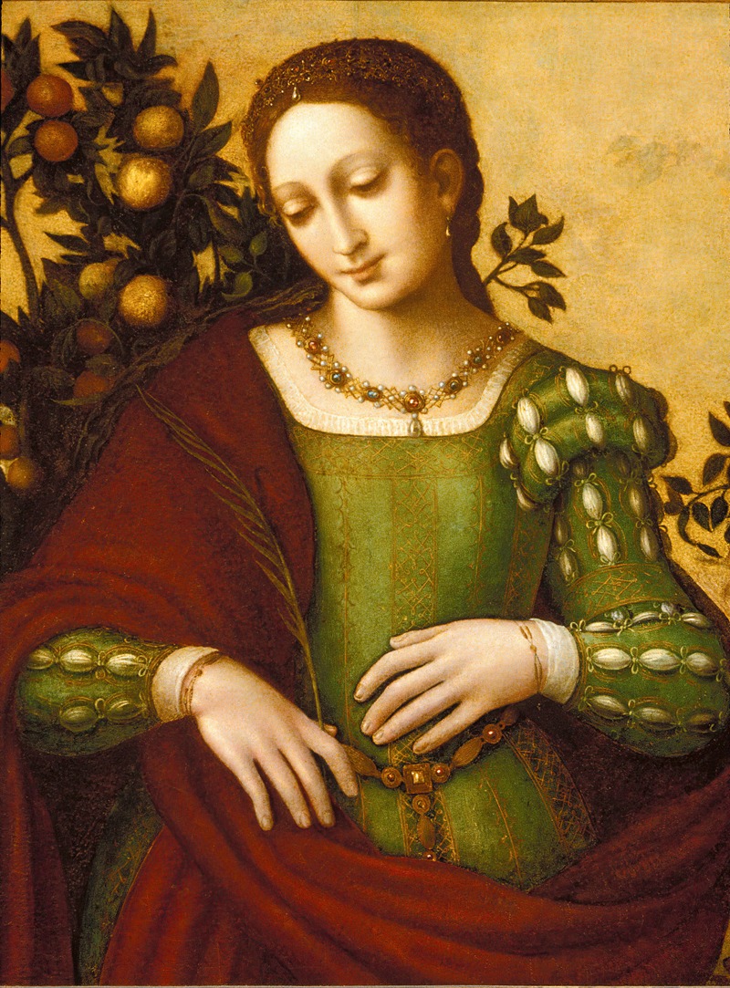 Female Saint by Francesco Melzi — digital art print download