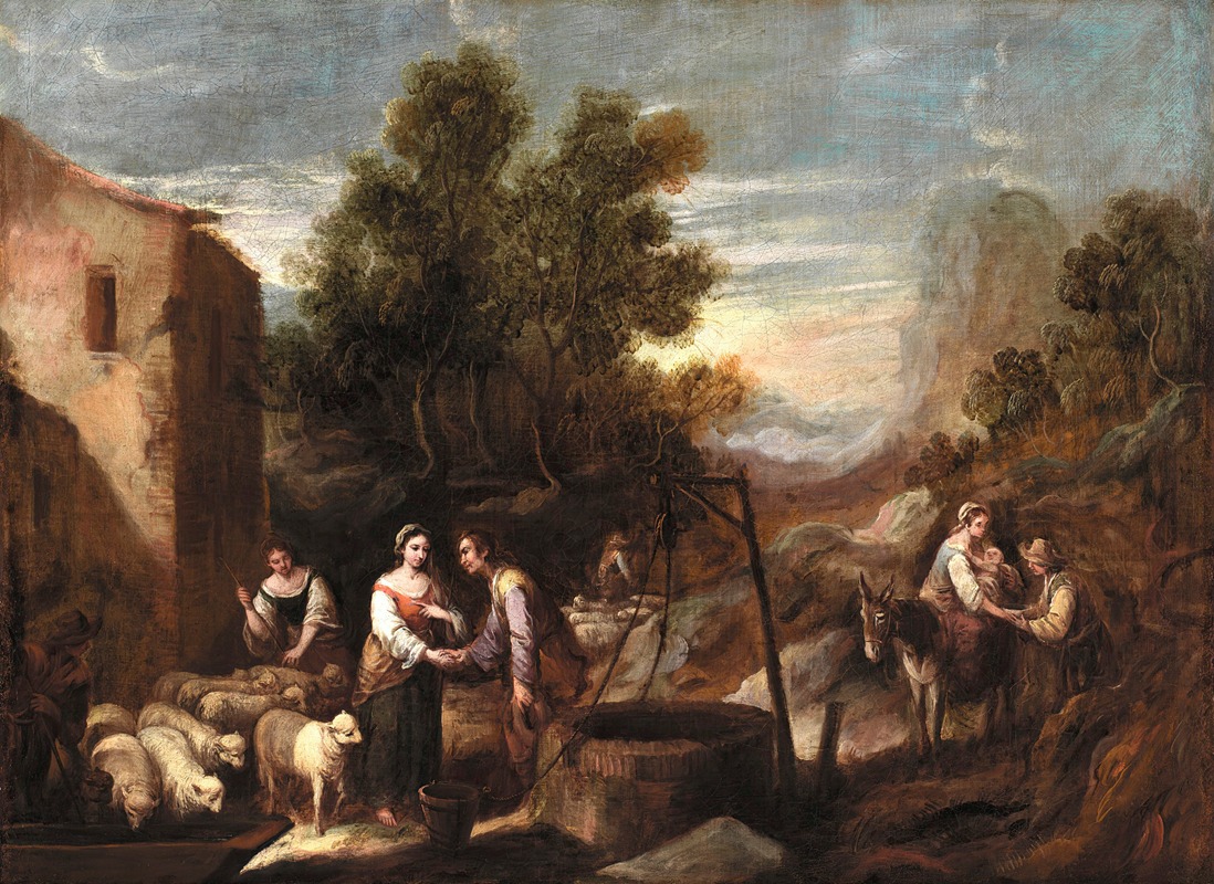 Jacob and Rachel by Francisco Antolinez y Sarabia — digital art print download