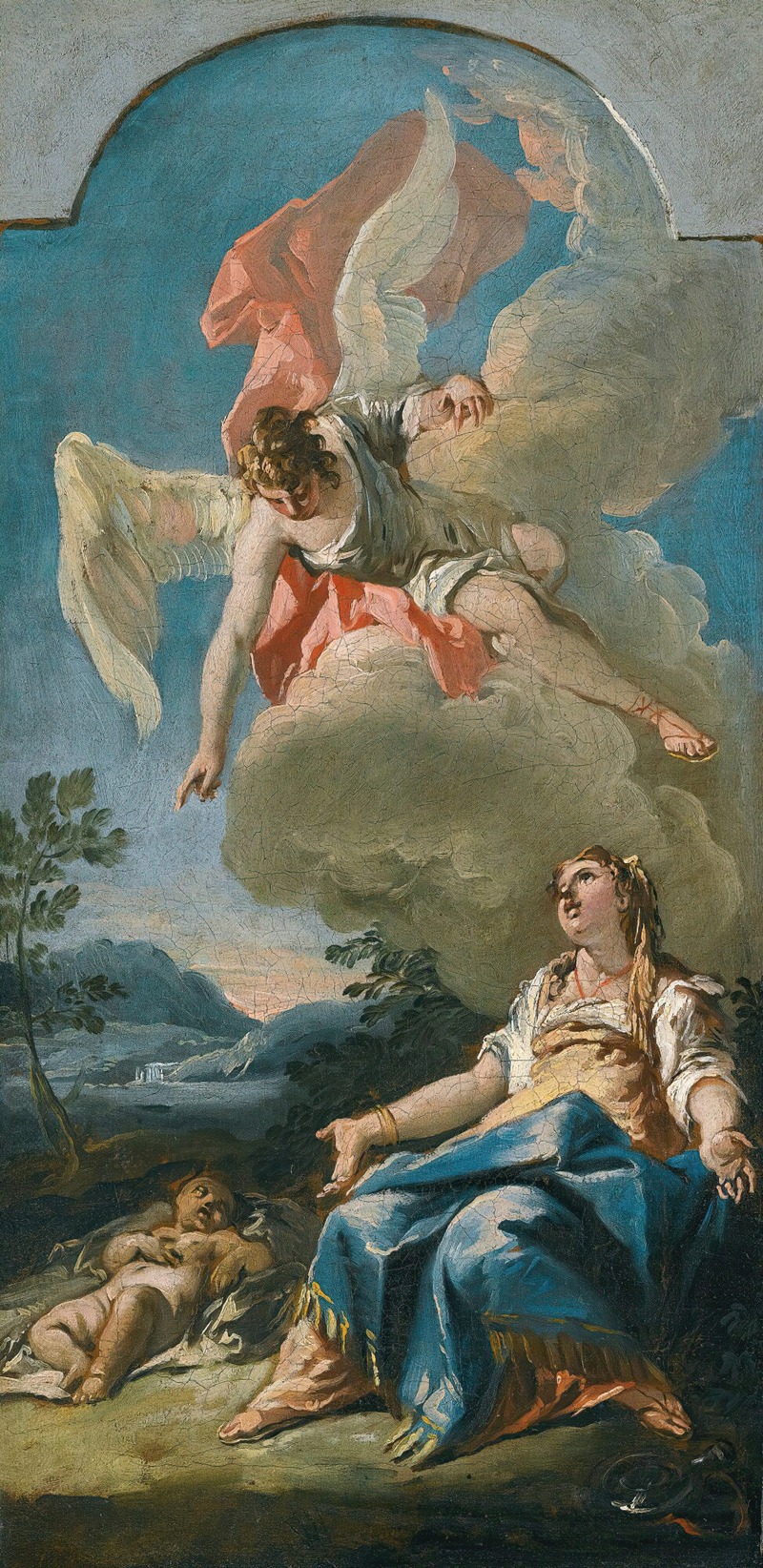 Hagar And The Angel by Gaspare Diziani — digital art print download