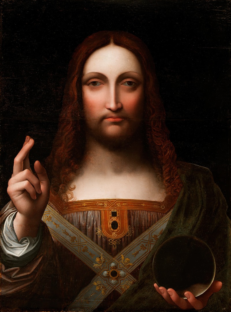 Salvator Mundi by Giampietrino (Giovanni Pietro Rizzoli) — digital art print download