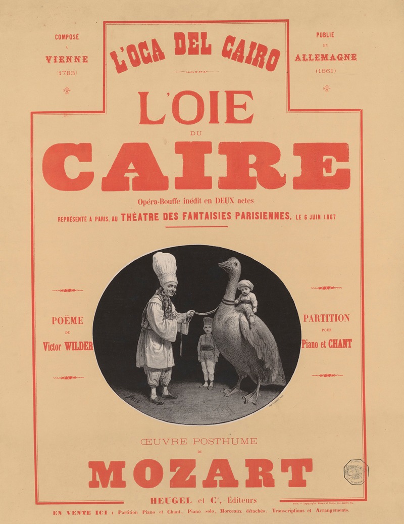 L'oca del Cairo. L'Oie du Caire — Stop (Louis Morel-Retz)