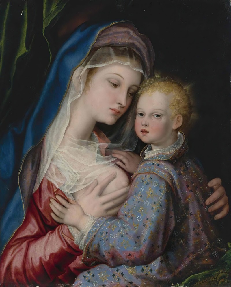 Madonna And Child by Giovan Bernardo Lama — digital art print download