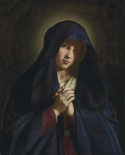 The Madonna At Prayer by Джованни Баттиста Сальви да Сассоферрато — digital art print download