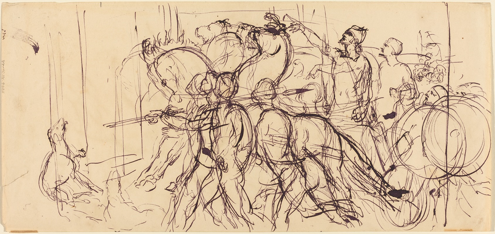 Charioteers by Эжен Делакруа — digital art print download