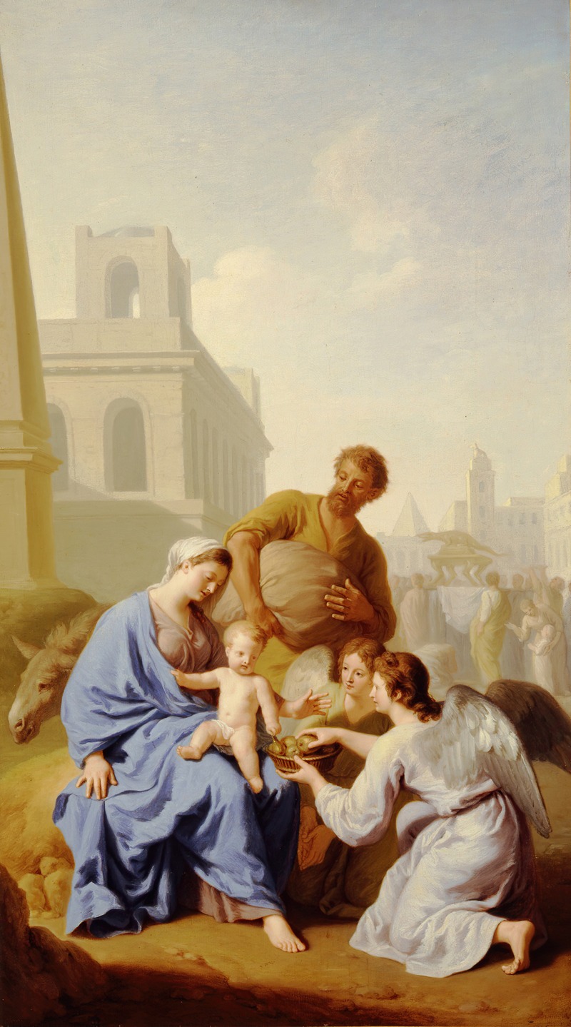 Rest on the Flight into Egypt by Henri Antoine de Favanne — digital art print download
