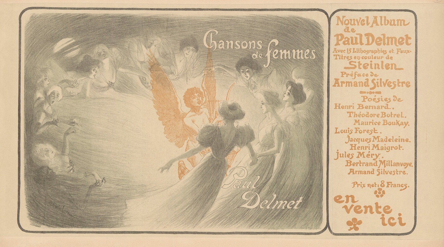 Chansons de femmes by Теофиль Александр Стенлен, 1897 — digital art print download
