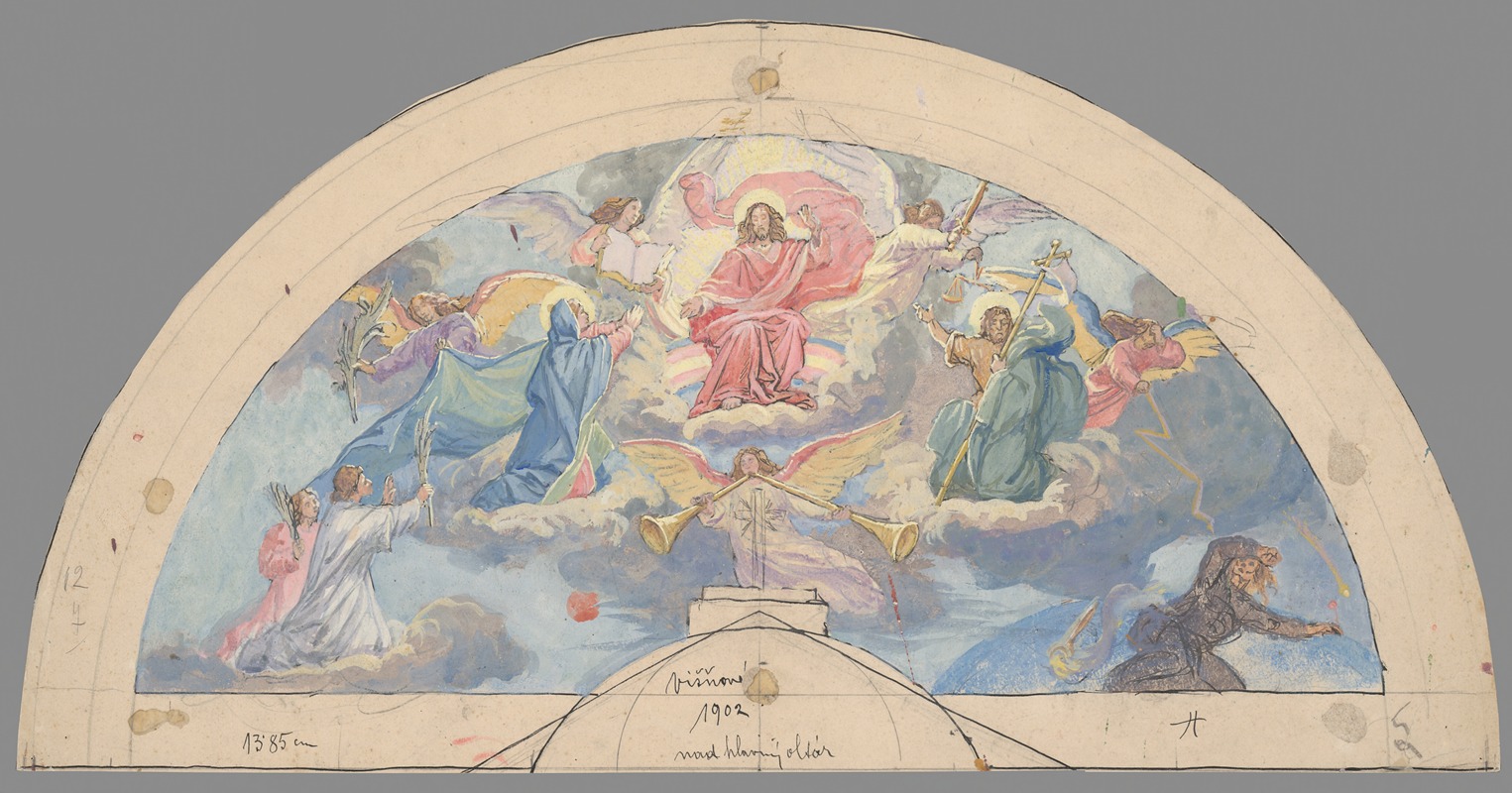 The Last Judgement by Йозеф Ханула, 1902 — digital art print download