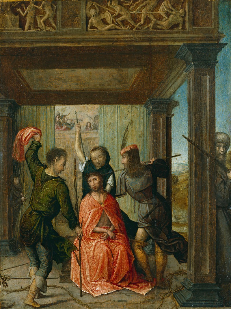 Christ Crowned with Thorns by Хуан де Фландес — digital art print download