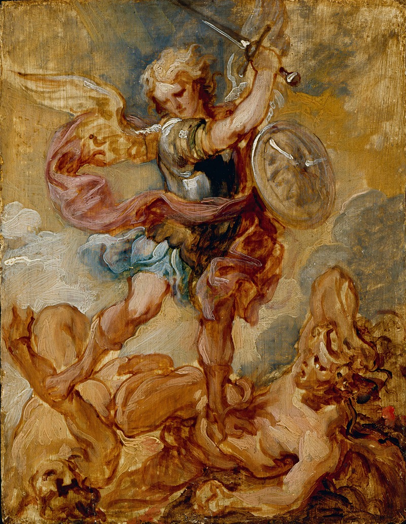 Saint Michael by Лукас Франшуа младший — digital art print download