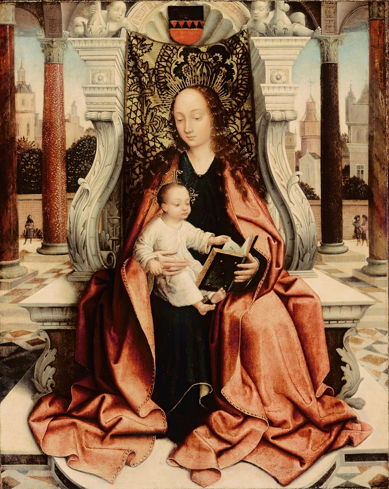 The Virgin Enthroned by Мастер Франкфурта — digital art print download