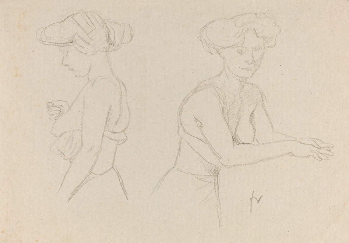 Two Studies of a Woman Dressing — Félix Vallotton
