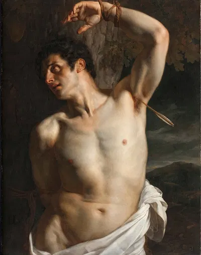 Saint Sebastian by Поль Деларош — digital art print download