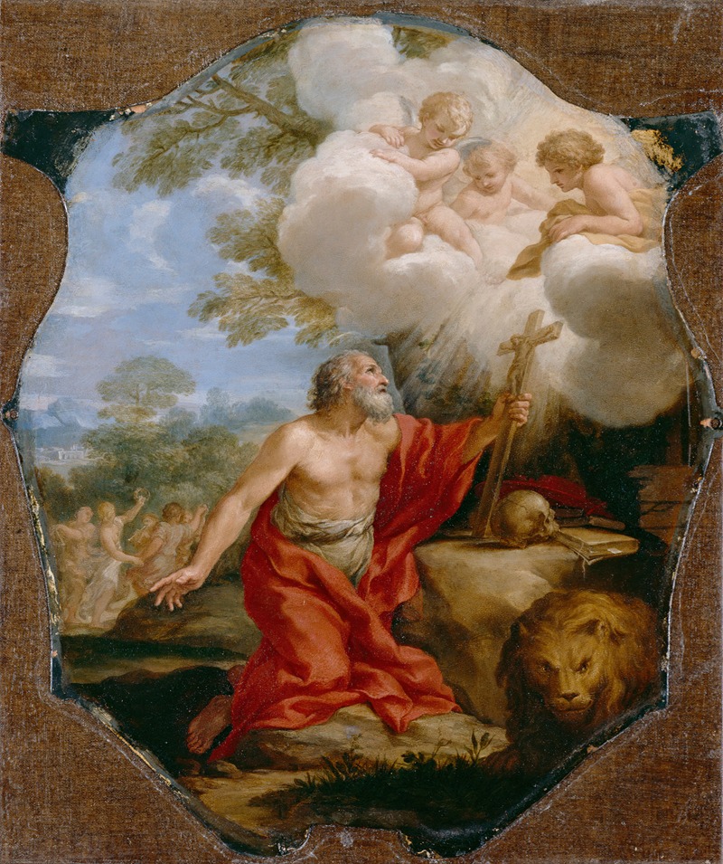 Saint Jerome in the Desert by Пьетро да Кортона — digital art print download