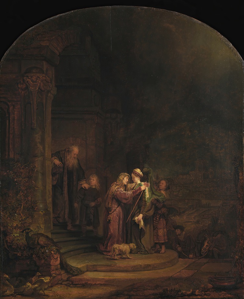 The Visitation by Rembrandt van Rijn, 1640 — digital art print download