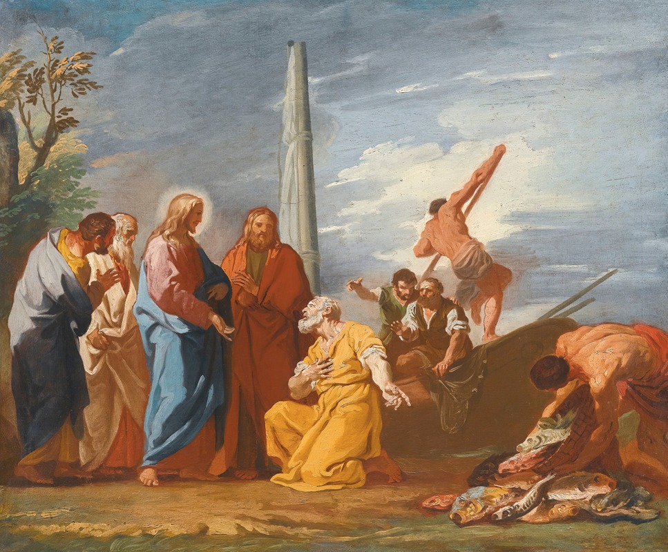 The Calling Of Saint Peter by Венецианская школа — digital art print download