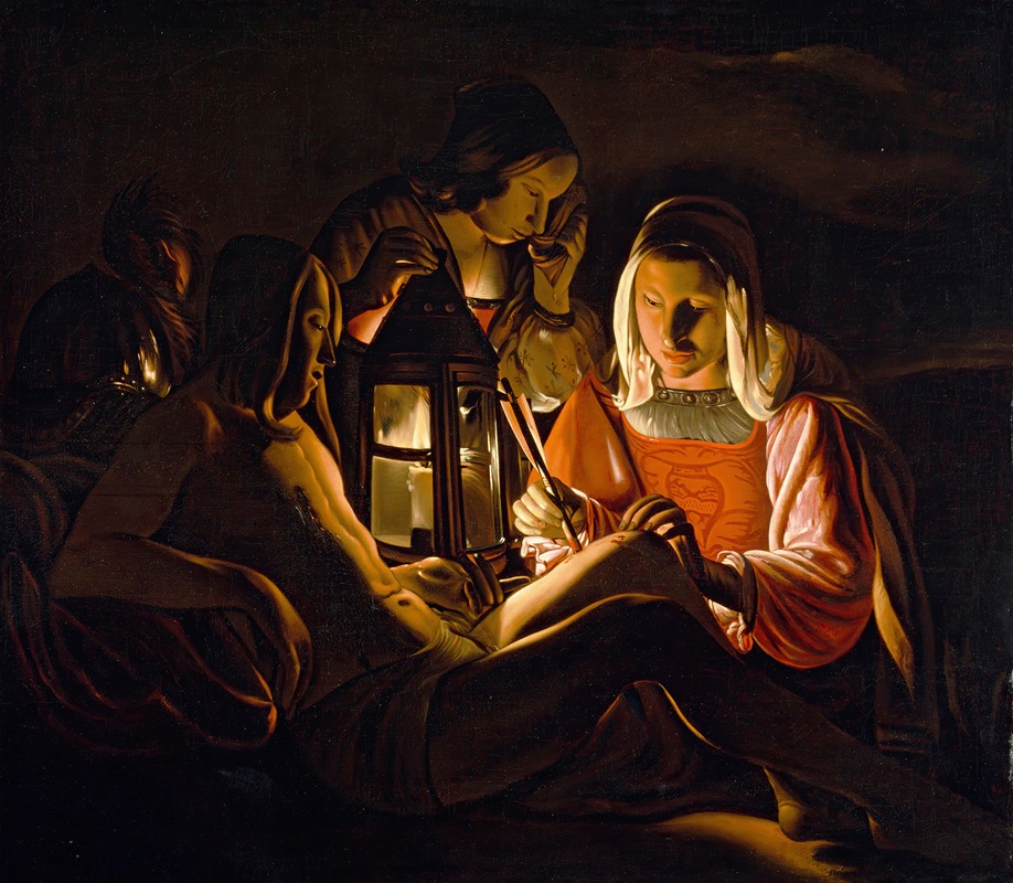 Saint Sebastian Nursed by Saint Irene — workshop of Georges de La Tour