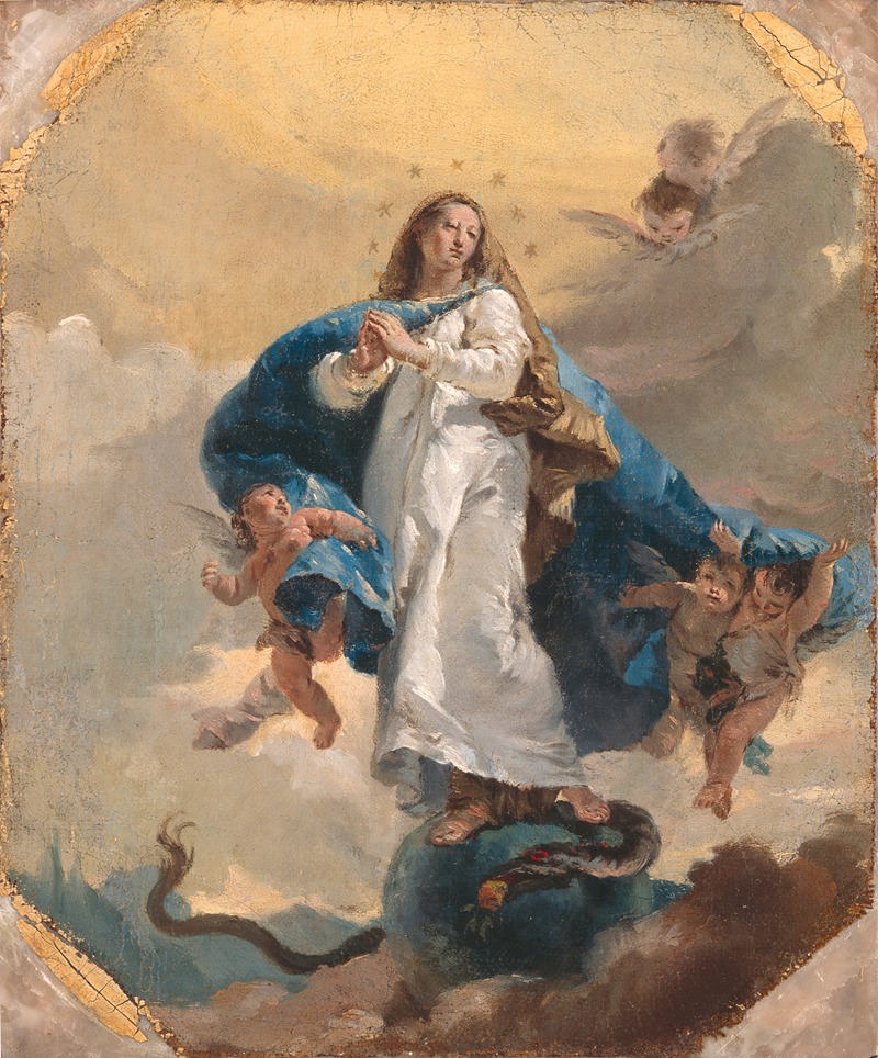 The Immaculate Conception by workshop of Giovanni Battista Tiepolo — digital art print download