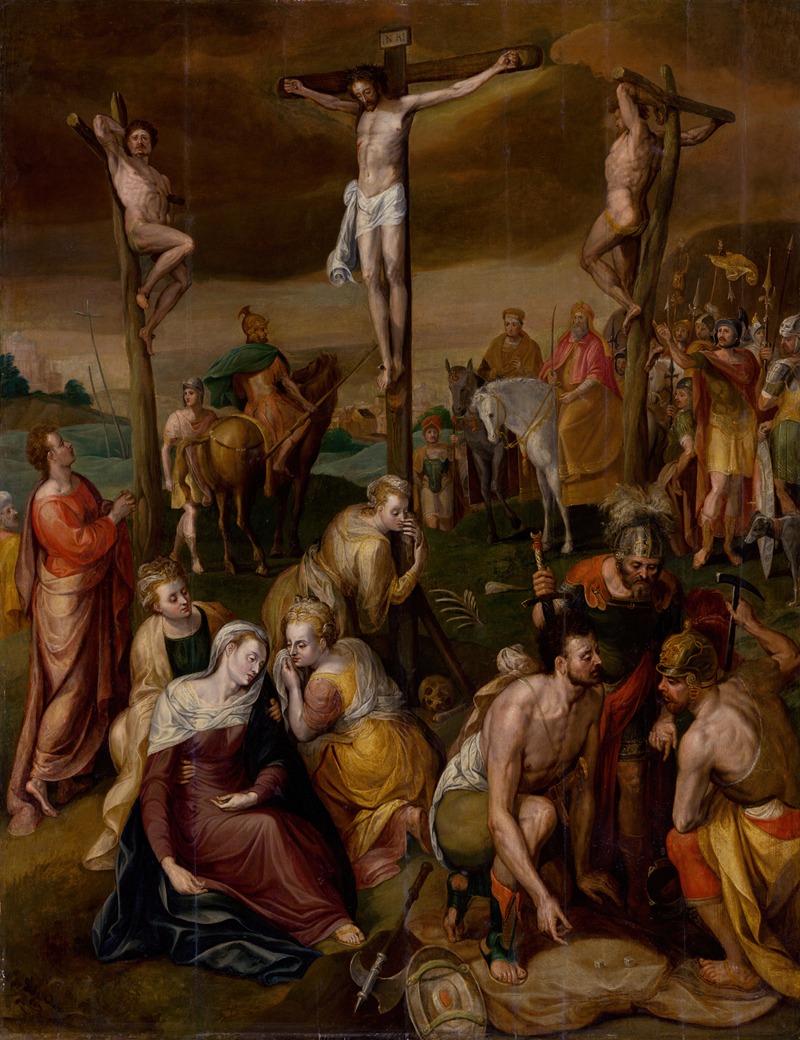 Crucifixion by Frans Floris, 1560 – 1570 — digital art print download