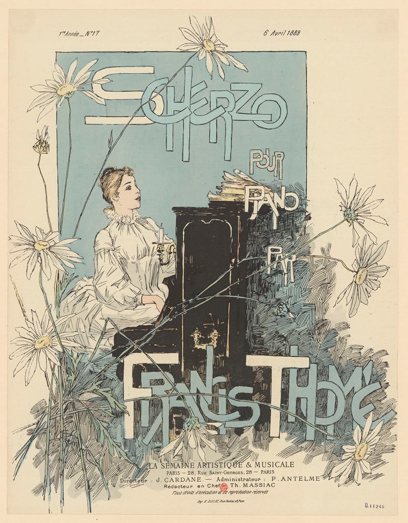 Scherzo – pour – piano – par – Francis Thomé — Théophile Alexandre Steinlen