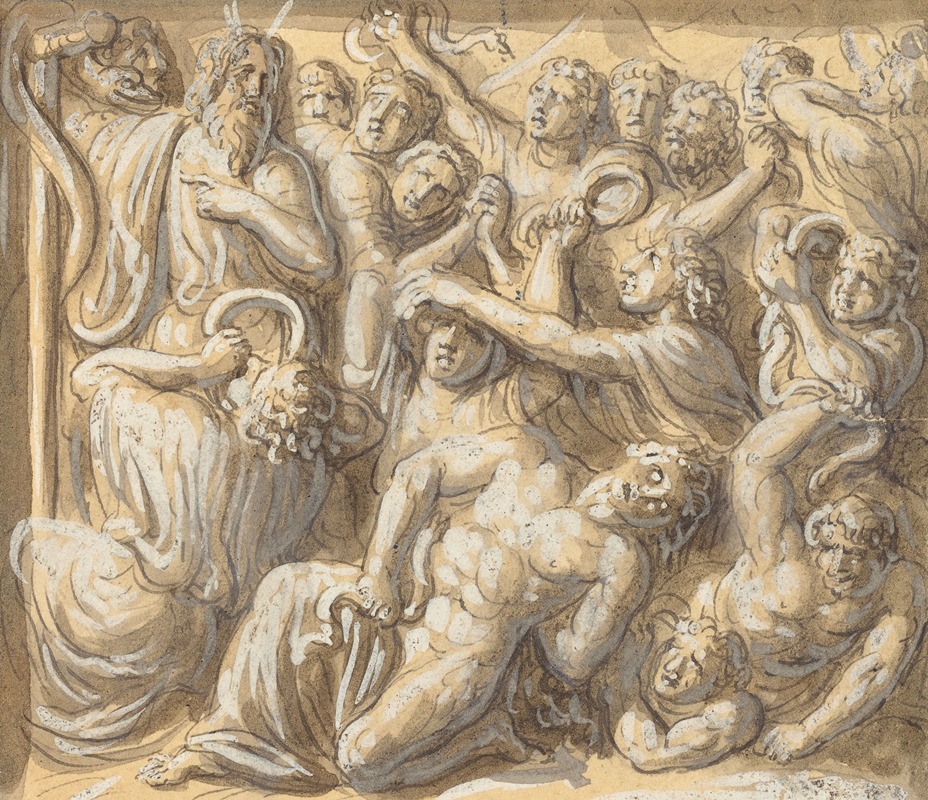 Moses and the Brazen Serpent by Luigi Ademollo — digital art print download