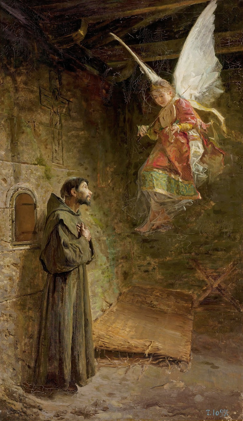 Visión de San Francisco de Asís by Luis Menéndez Pidal, 1888 — digital art print download