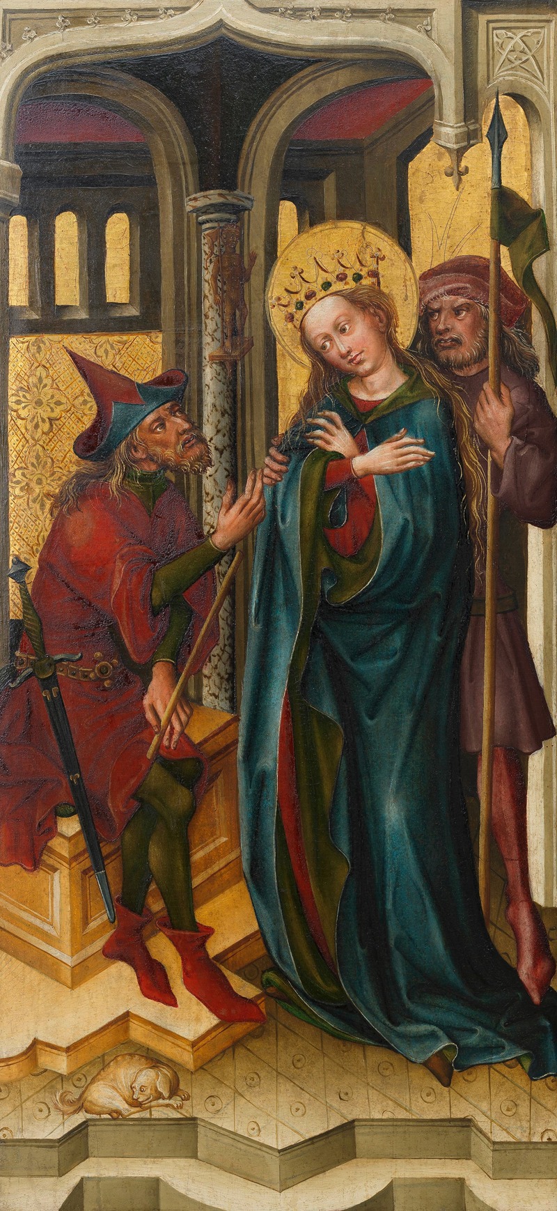 Disputation der heiligen Katharina by Meister des Friedrichsaltars — digital art print download