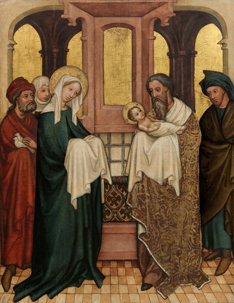 Darbringung im Tempel by Umkreis des Meisters des Andreasaltars — digital art print download