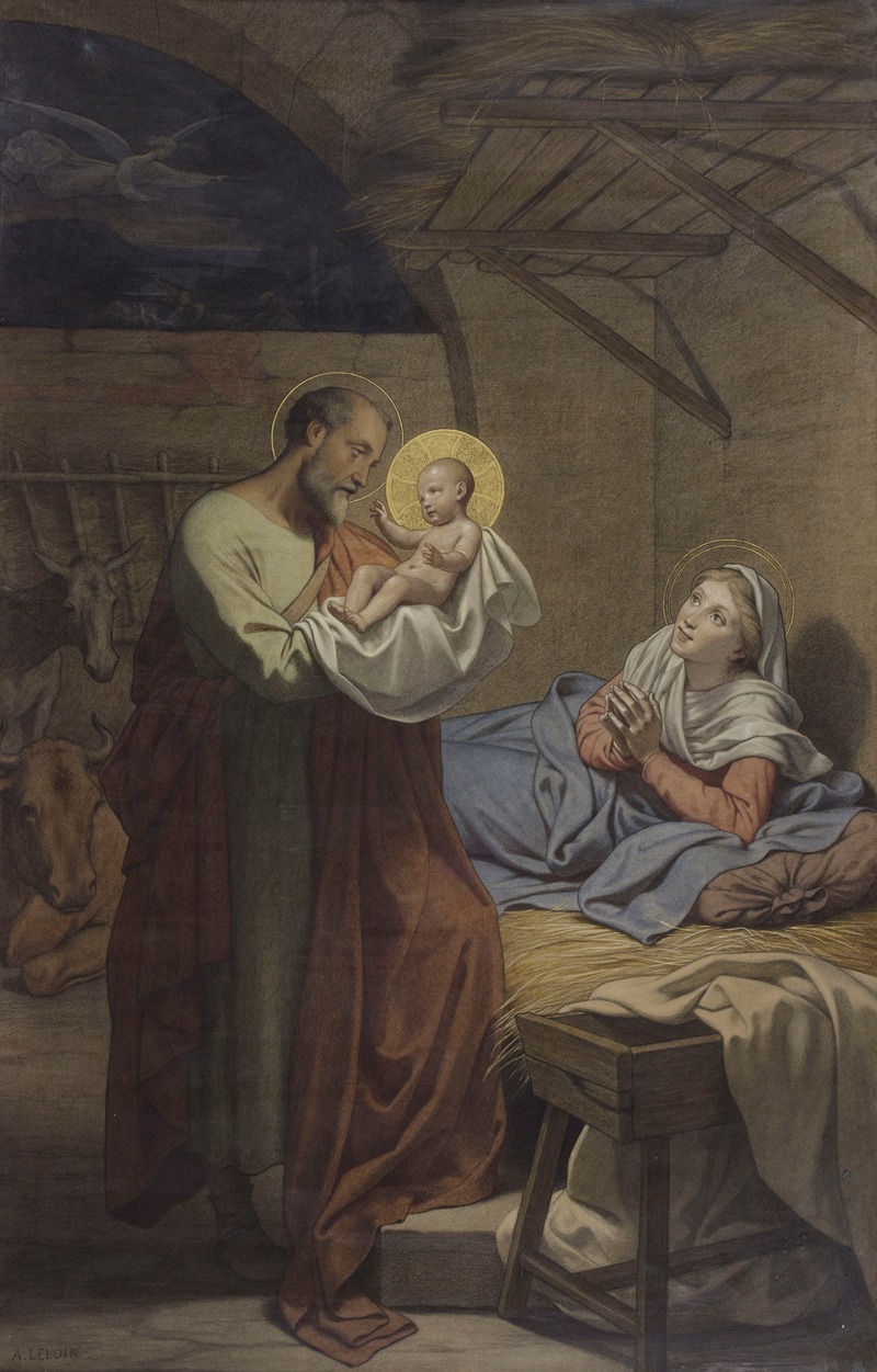 The Holy Family — Auguste Jean-Baptiste Leloir