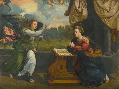 The Annunciation by Battista Dossi — digital art print download