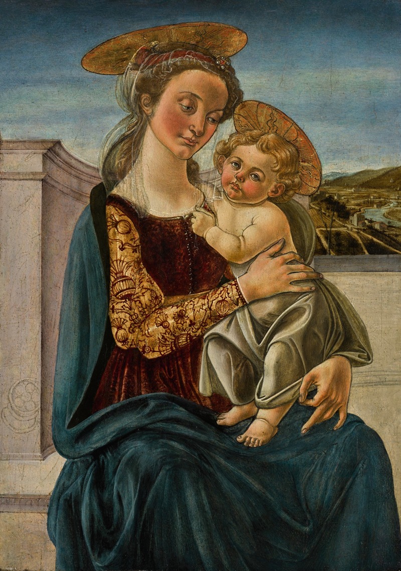 The Virgin and Child before a landscape — Бьяджо д’Антонио