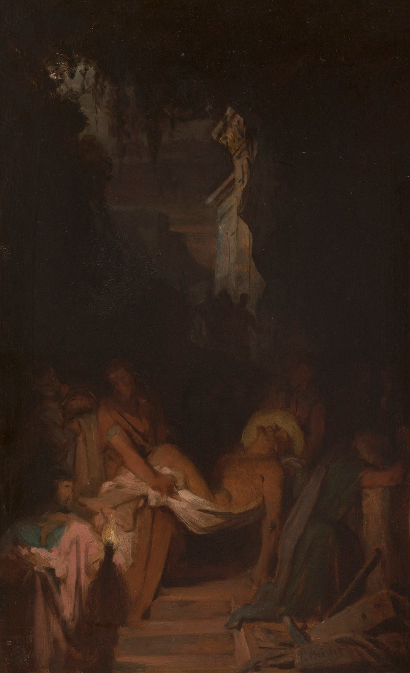 The Entombment by Пьер-Николя Бриссе, 1872 — digital art print download