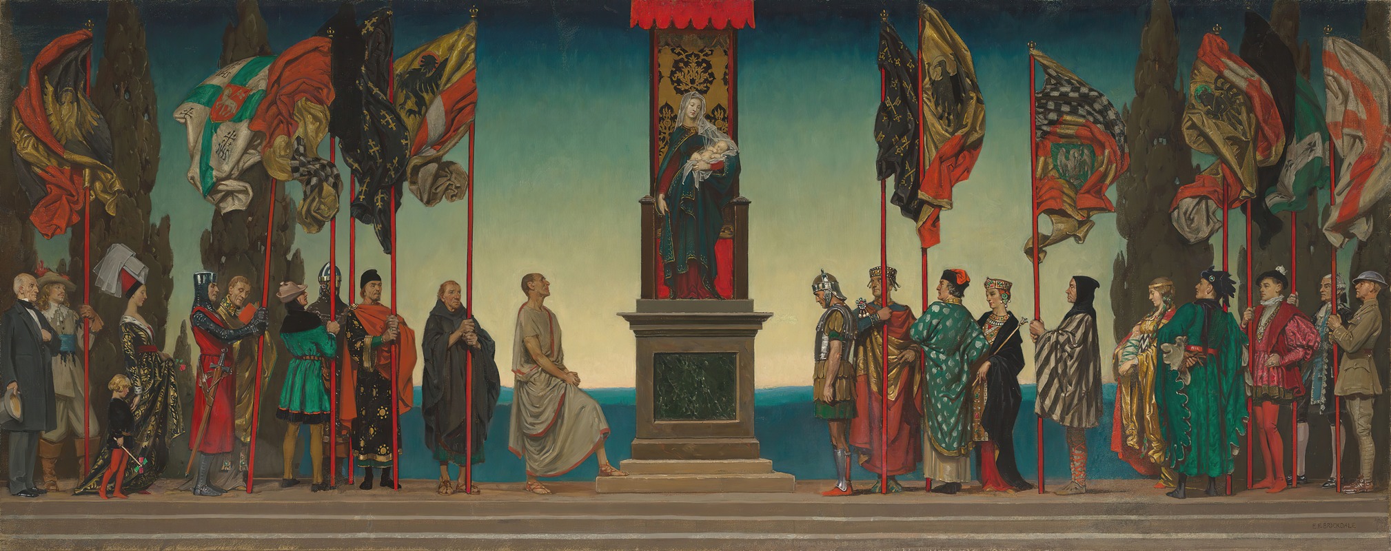 And all generations shall call her blessed by Eleanor Fortescue-Brickdale — digital art print download