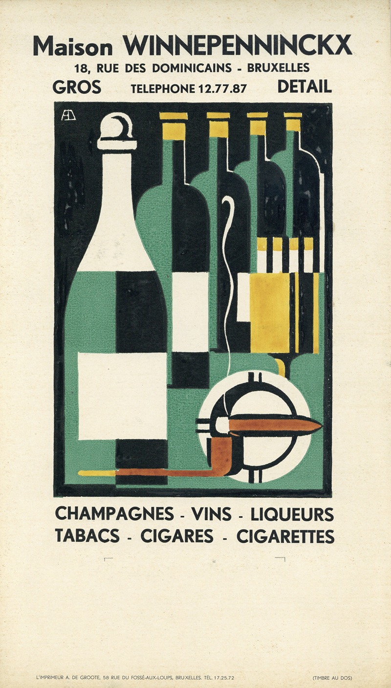 Calendar for Maison Winnepenninckx — Albert Daenens