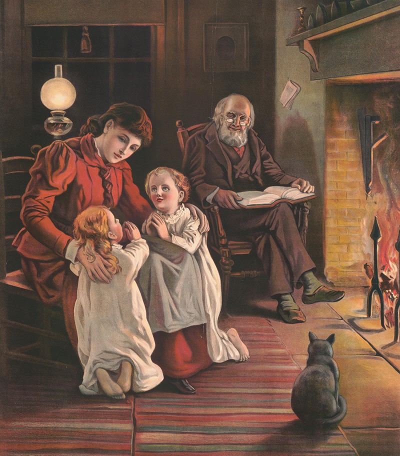 Lord teach us how to pray by Providence Lith. Co, 1905 — digital art print download
