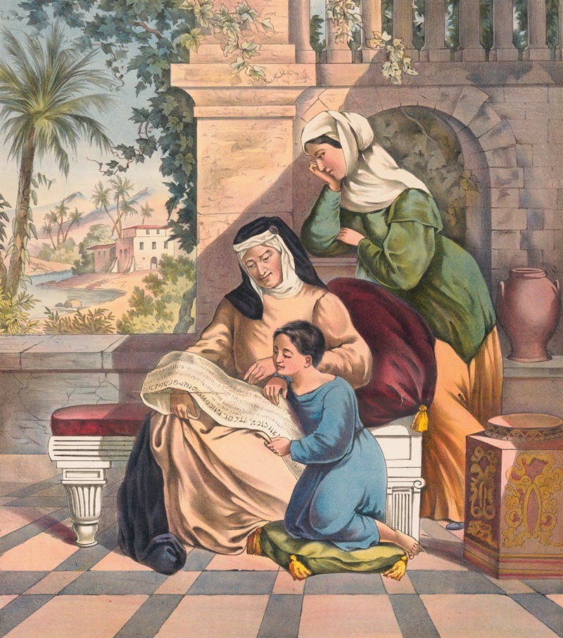 Timothy taught in the scriptures by Stecher Litho. Co, 1905 — digital art print download