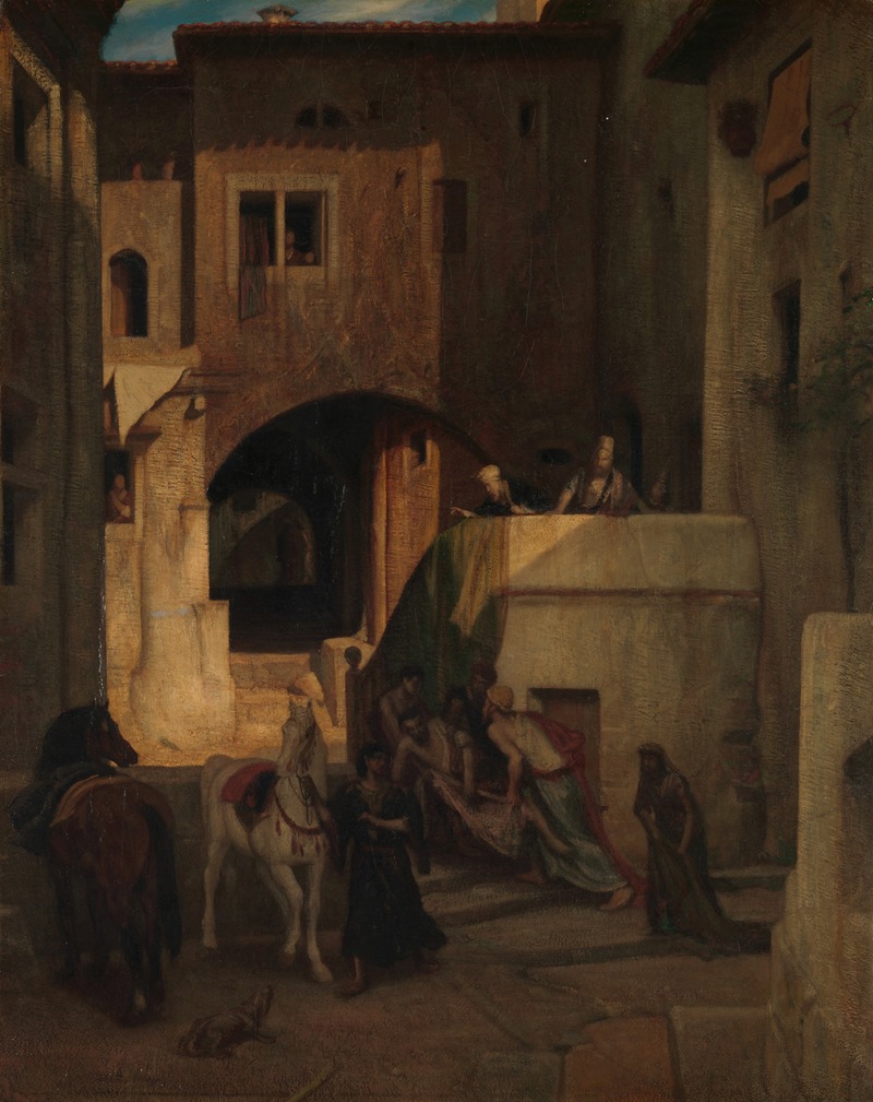 The Good Samaritan by Александр-Габриэль Декамп, 1853 — digital art print download