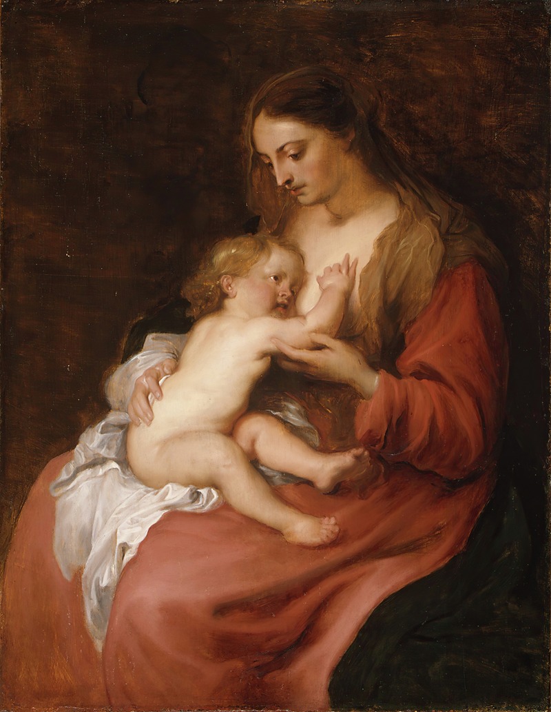 Virgin and Child by Антоний ван Дейк — digital art print download