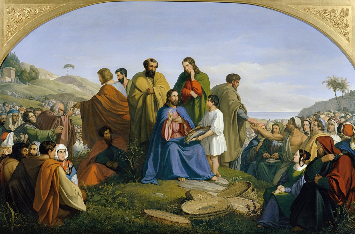 Brotvermehrung by Антон фон Пергер, 1838 — digital art print download