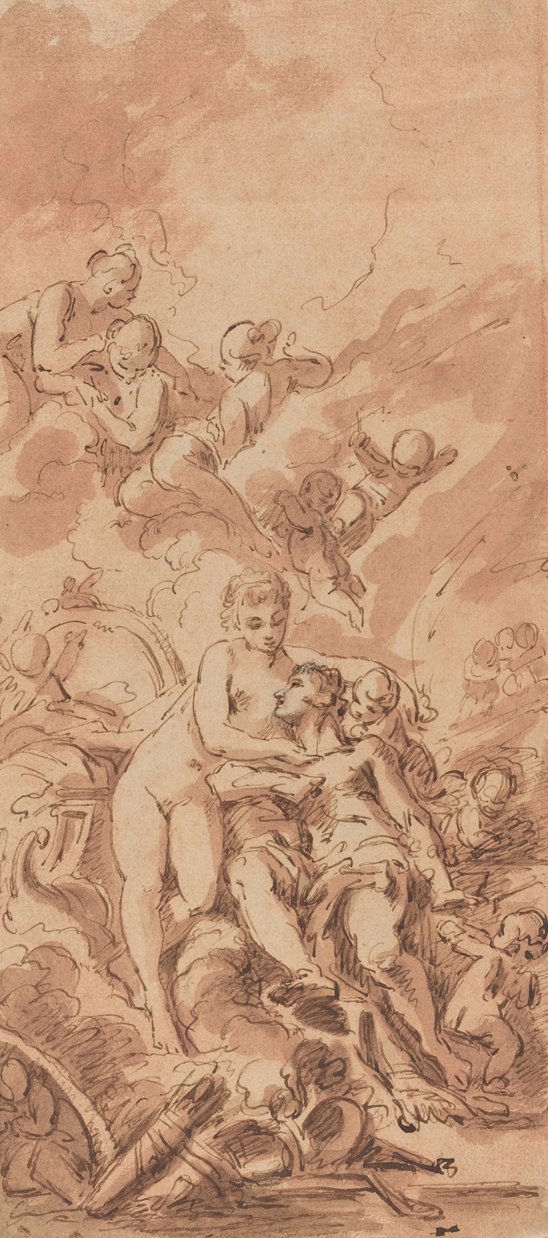 Venus at the Forge of Vulcan — French School