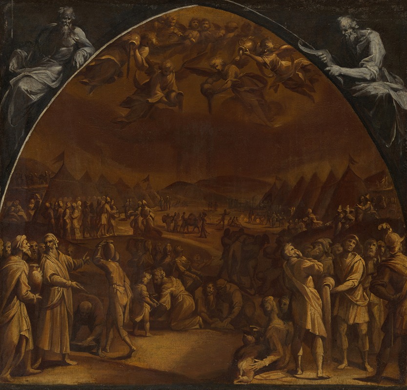 The Gathering of Manna — Aurelio Lomi