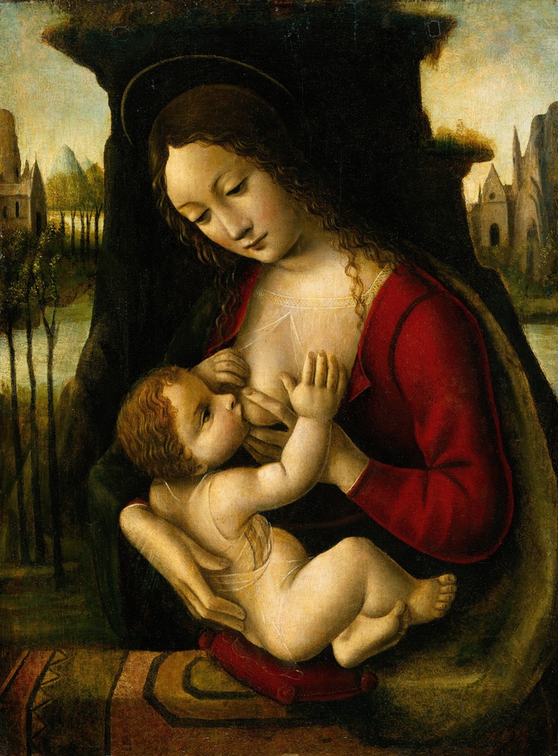 Madonna and Child by Бернардино деи Конти — digital art print download