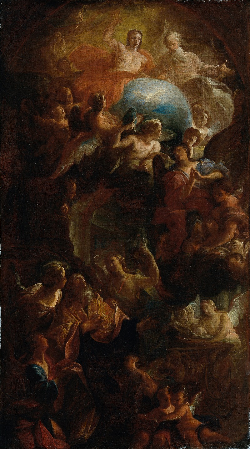 Death of St. Augustine by Карло Карлоне — digital art print download