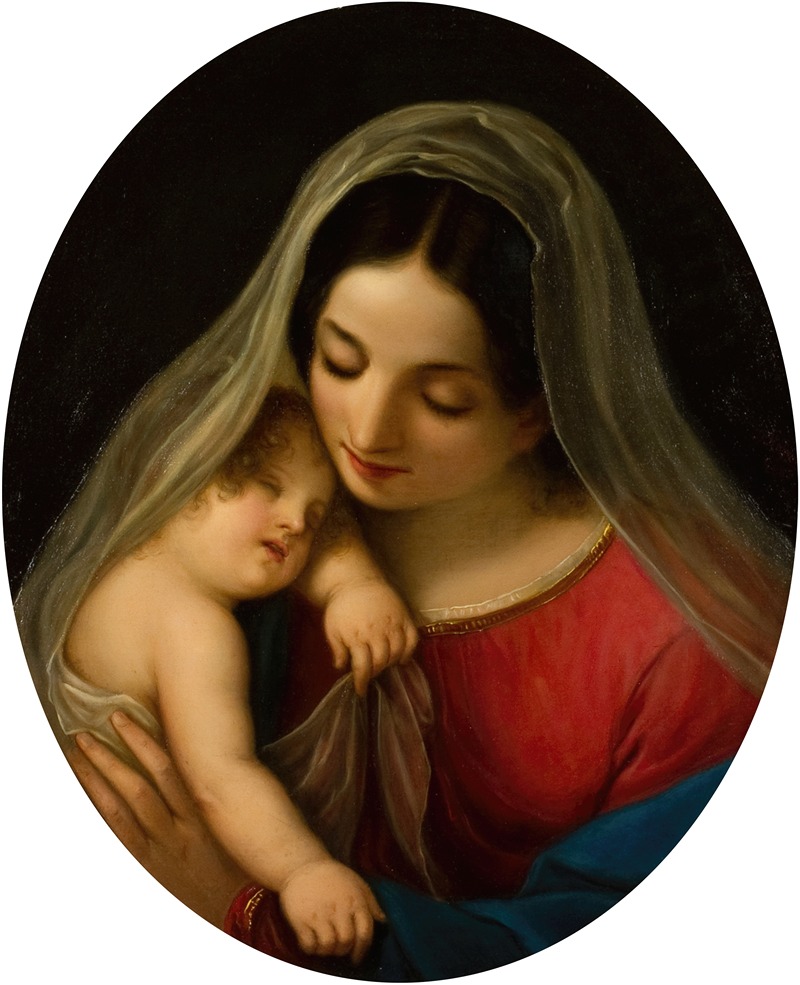 Madonna und Kind by Diodato Massimo, 1885 — digital art print download