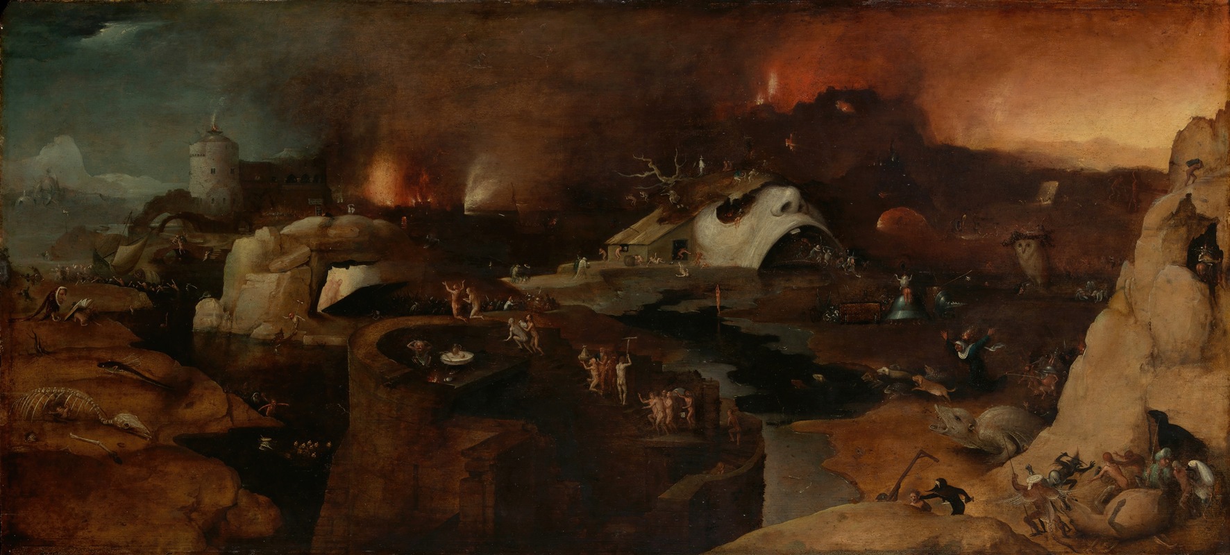 Christ's Descent into Hell by Follower of Hieronymus Bosch — digital art print download