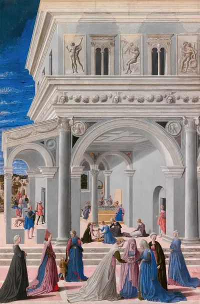 The Birth of the Virgin by Fra Carnevale, 1467 — digital art print download