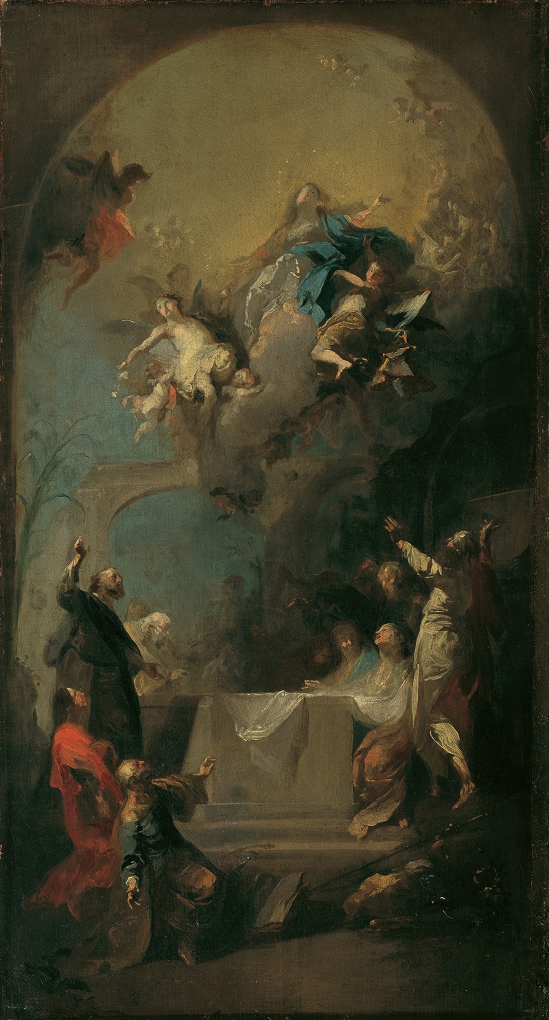 Himmelfahrt Mariens by Franz Anton Maulbertsch, 1782 — digital art print download