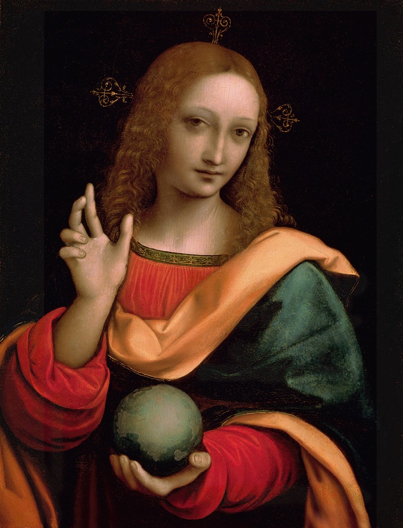 Salvator Mundi by Giampietrino (Giovanni Pietro Rizzoli) — digital art print download
