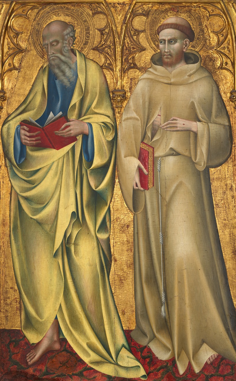 Saints Matthew and Francis by Giovanni di Paolo — digital art print download