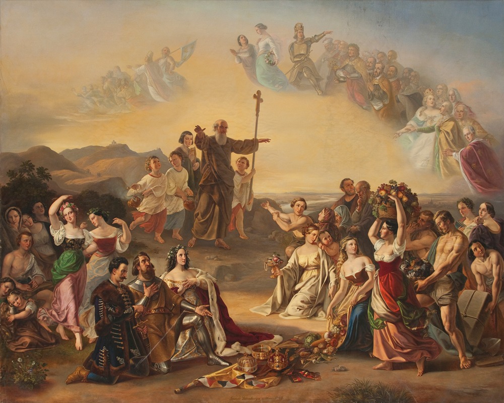 Der heilige Severin segnet das Land Österreich — Gustav Dittenberger von Dittenberg