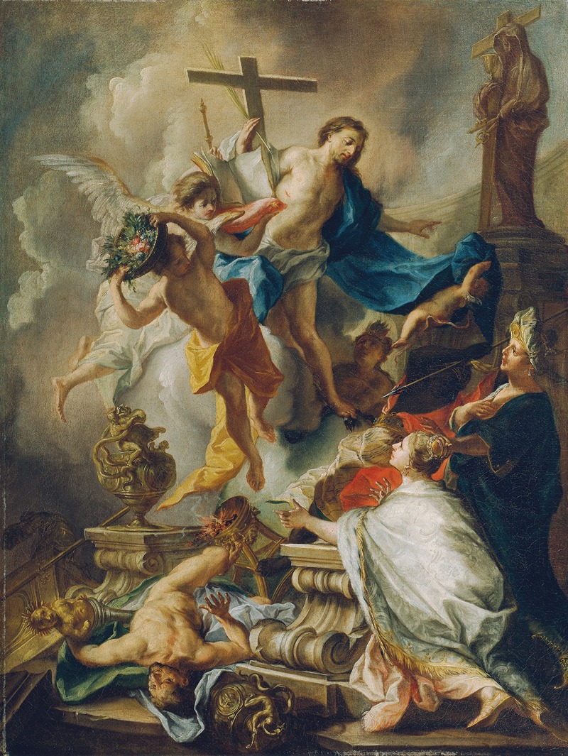 Sieg des Christentums über das Heidentum by Johann Evangelist Holzer, 1739 — digital art print download